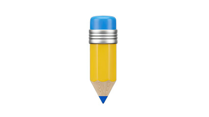 3D Rendered Pencil Isolated on White Background