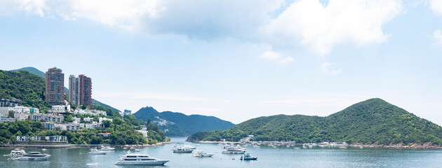 Hong Kong Southern District Signature - Enchanting Deep Water Bay Panorama: Yachts Amid Lush Hills in Hong Kong's Luxe Southern Escape  © CYHPhoto