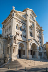 Obraz premium Saint Nicholas Cathedral in Monaco with Tombs of Princess Grace and Prince Rainier