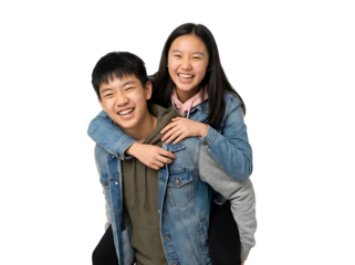 日常を楽しむ日本の若者たちの等身大ライフ｜背景なし・透過PNG・コピースペース