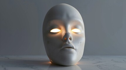 3D render icon  8K 3D Model illustrator  3D render clay style of a glowing lightbulb representing innovation, isolated on pure white background 8K