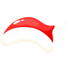 Adorable Red Santa Hat Christmas Clipart
