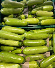 Green zucchini background . Close up food