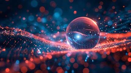 Digital data point constellation forming spherical pattern