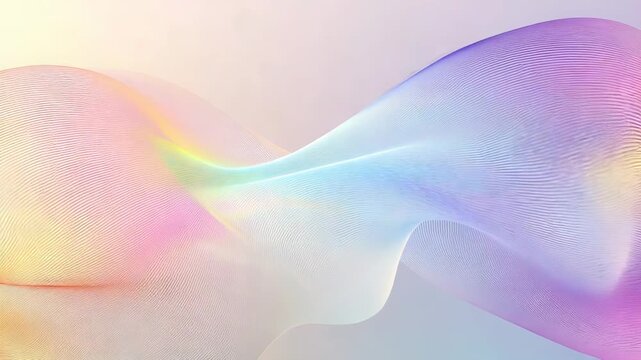 Pastel gradient wave abstract flowing mesh pattern
