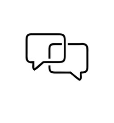 line chat Icon vector design