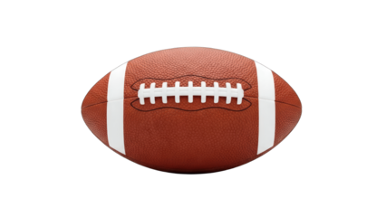 American Football Isolated on White Background