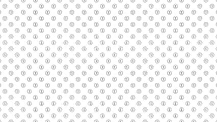 Intricate pattern of small dollar signs on white background