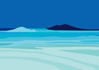 blue water in the sea design background
