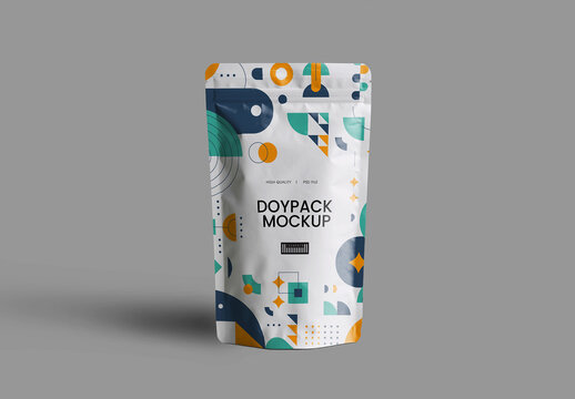 Plastic Pouch Packaging Mockup