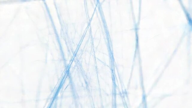Blue abstract lines creating chaotic tangled pattern