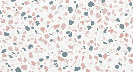 Terrazzo flooring material sample for architecture specifications and renovation estimates showing composite stone aggregate surface used in commercial lobbies, stair treads, and restroom walls