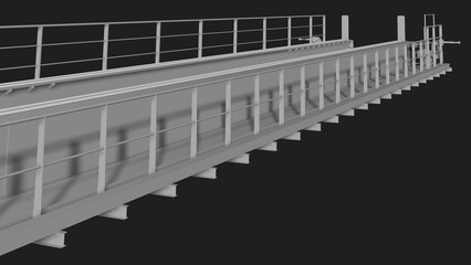 Fototapeta premium 3D illustration of industrial project