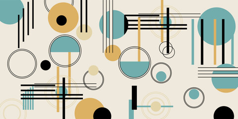 Abstract geometric pattern that can be seamless. Vector Art abstract painting.