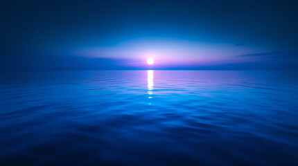 Majestic sea water waves surface with amazing sunlight reflections and flares