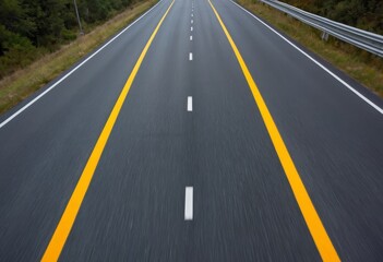 Vast empty road symbolizing journey and progress toward the future