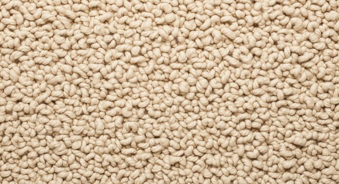 Carpet flooring texture for renovation estimates and property marketing materials showing closeup loop pile surface for stain removal instructions vacuum cleaner advertising and care manuals