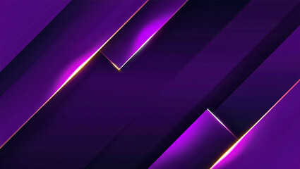 Elegant purple geometric background with glowing lines