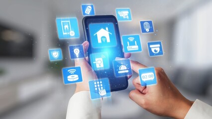 Concept of smart home automation enhances modern living. This innovative smart home system provides security, convenience, and control for a connected lifestyle. Gist