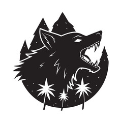 Neon Heat Wolf Streetwear Graphic