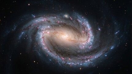A mesmerizing spiral galaxy of countless stars, celestial bodies in the expansive universe