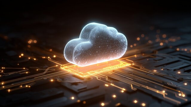 cloud computing concept illustration
