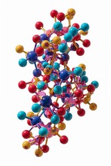 Glowing human brain with abstract neural network connections