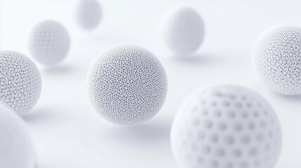 White hollow sphere background image