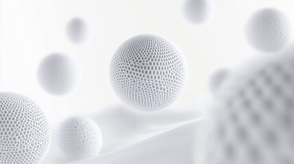White hollow sphere background image