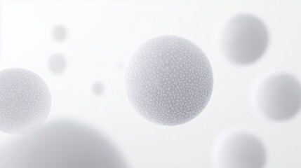 White sphere background image