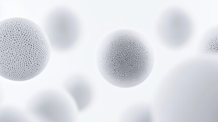 White sphere abstract background