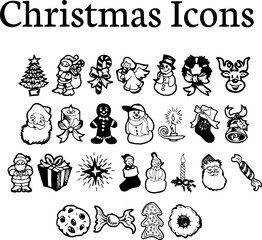 Christmas Doodle Icons Collection
