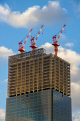 Construction site working in Japan