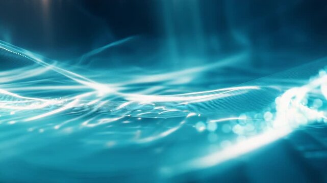 Digital data flowing through abstract light network