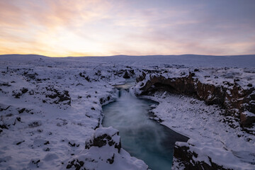 Wodospad Go&eth;afoss, Islandia