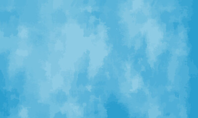 揺らぐ水面風ブルーの水彩背景　ベクター