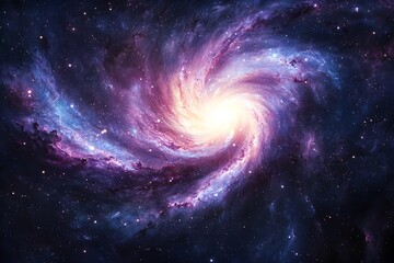 Obraz premium Deep space galaxy vortex high resolution picture
