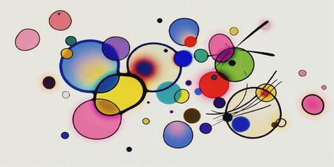 Colorful abstract background pattern design with butterflies and flowers