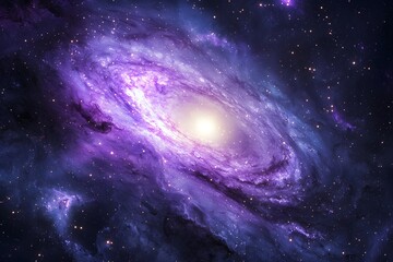 Obraz premium Vibrant space galaxy swirl high resolution picture