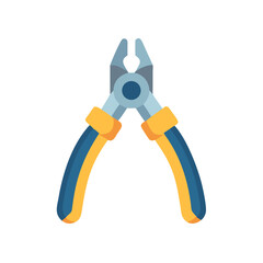 Pliers Illustration Against Black Backdrop, Minimalist Style