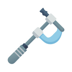 Illustration of modern plumbing pipe wrench against black background