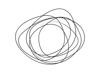 Isolated Pencil Doodle and Hand-Drawn Scribble Elements