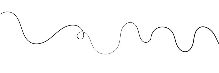 Squiggle line design element. vector file illustration. isolated on white background. EPS 10