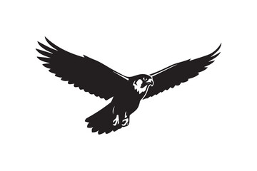 Obraz premium Eagle flying in the sky on a white background vector illustration