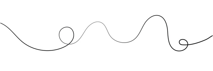 Squiggle line design element. vector file illustration. isolated on white background. EPS 10