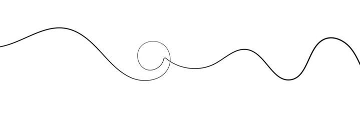 Squiggle line design element. vector file illustration. isolated on white background. EPS 10
