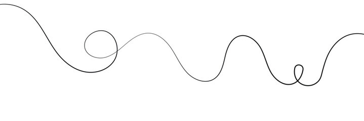 Squiggle line design element. vector file illustration. isolated on white background. EPS 10