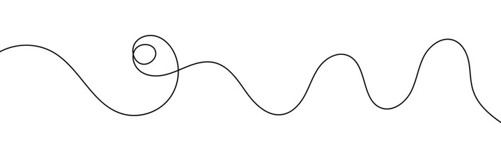 Squiggle line design element. vector file illustration. isolated on white background. EPS 10