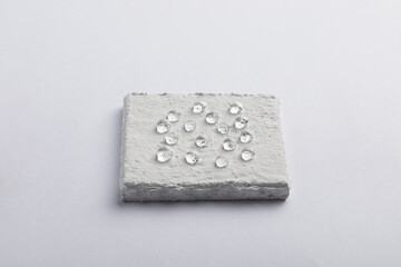 A few drops on the surface painted with nano paint. Nanocoated Surface.