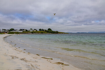 view of landscape of Giske island in Norway